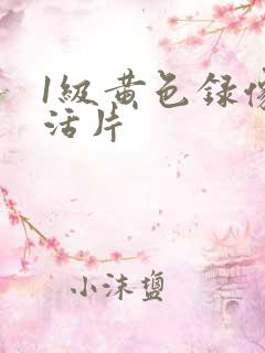 1级黄色录像生活片