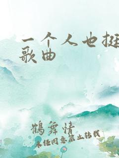 一个人也挺好的歌曲