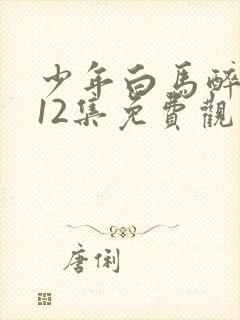 少年白马醉春风12集免费观看