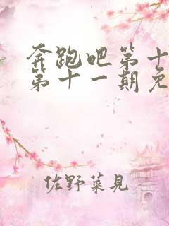 奔跑吧第十一季第十一期免费观看