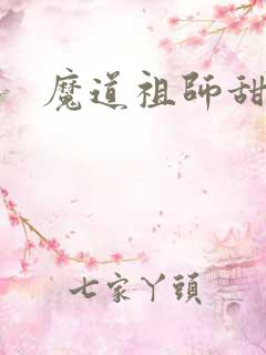 魔道祖师甜文