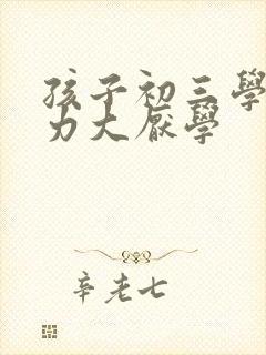 孩子初三学习压力大厌学