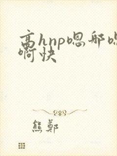 高hnp嗯哪嗯啊快