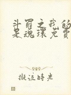 斗罗之我的武魂是魂环免费阅读