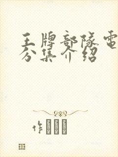 王牌部队电视剧分集介绍