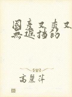 国产又爽又黄又无遮挡的