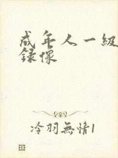 成年人一级黄色录像