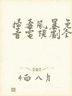 扫毒风暴免费观看电视剧全集完整版