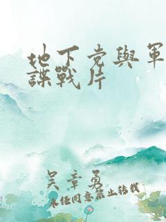 地下党与军统的谍战片