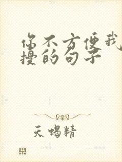 你不方便我不打扰的句子