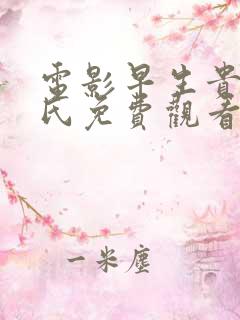 电影早生贵子邵氏免费观看