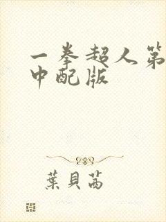 一拳超人第三季中配版