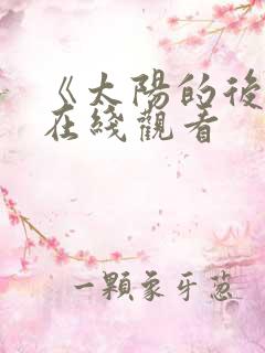 《太阳的后裔》在线观看