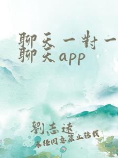 聊天一对一视频聊天app