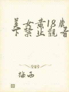 美女黄18岁以下禁止观看免费