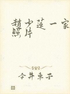 赵少莲一家三口照片