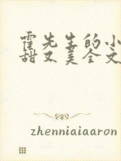 霍先生的小祖宗甜又美全文免费阅读小说