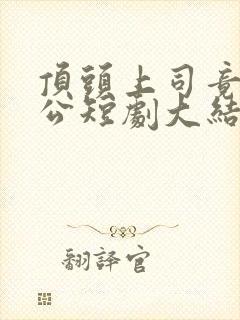 顶头上司竟是老公短剧大结局