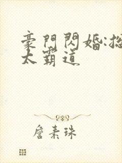 豪门闪婚:总裁太霸道