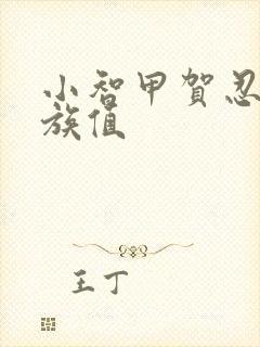 小智甲贺忍蛙种族值