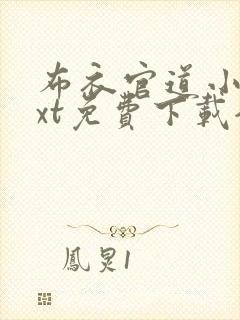 布衣官道小说txt免费下载全本