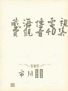 藏海传电视剧免费观看40集