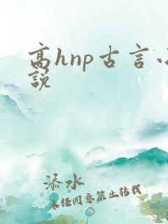 高hnp古言小说