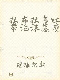 拉布拉多吐黄水带泡沫怎么办