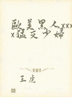 欧美黑人xxxx猛交少妇