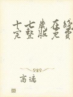 十七岁在线观看完整版免费高清