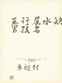 五行属水缺木的男孩名