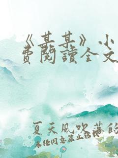 《某某》小说免费阅读全文