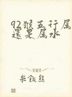 92猴五行属金还是属水