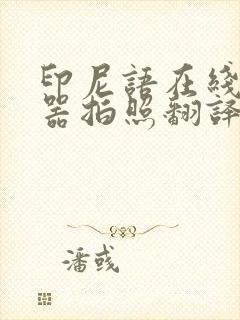 印尼语在线翻译器拍照翻译扫一扫