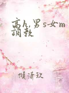 高h,男s女m调教