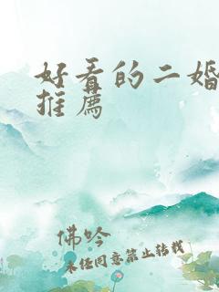 好看的二婚小说推荐