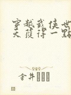 穿越武侠世界每天获得一点突破点的小说