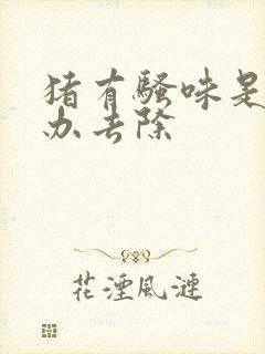 猪有骚味是怎么办去除