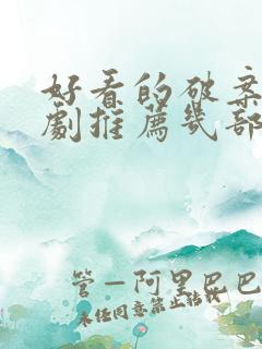 好看的破案电视剧推荐几部