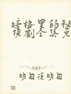 暗格里的秘密电视剧全集免费