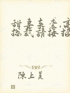 甜妻来袭,高冷总裁请接招