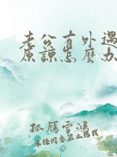 老公有外遇求我原谅怎么办