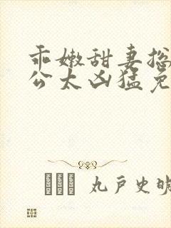 乖嫩甜妻总裁老公太凶猛免费阅读