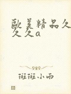 欧美精品久久久久久a