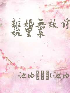 离婚无效前妻快婉里来