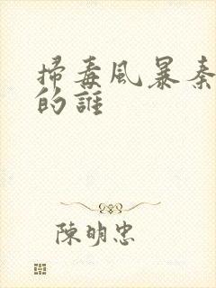 扫毒风暴秦昊演的谁