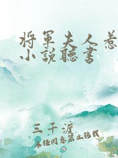 将军夫人惹不得小说听书