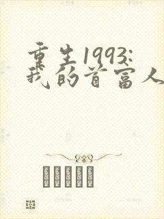 重生1993:我的首富人生