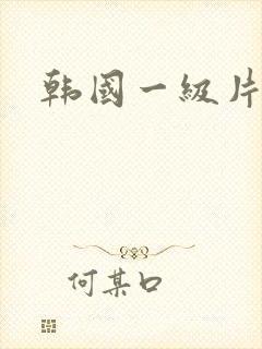 韩国一级片久久