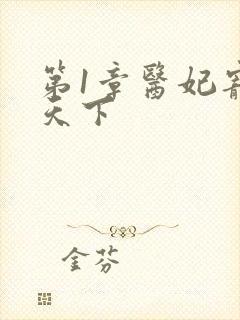 第1章医妃宠冠天下